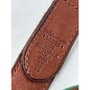 Polo Ralph Lauren Leather Trim Silk Jacquard Belt Men's 38 Green Crest Stripe