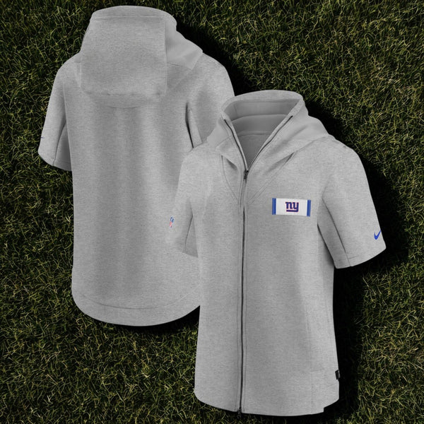 New York Giants Nike Sideline Showout Short Sleeve Hoodie Jacket NWT Large