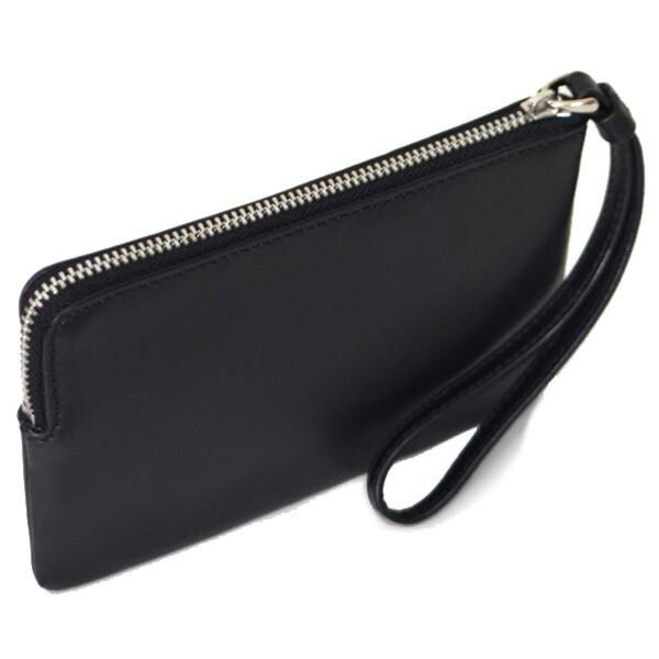 Coach Rainbow Corner Zip Wristlet Wallet F26938 Black Leather NWT $95 MSRP