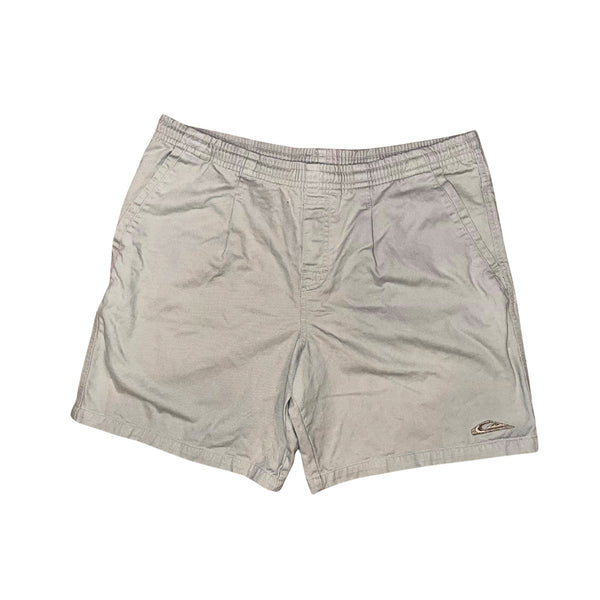 Quiksilver Vintage Y2K Gray Baggy Drawstring Shorts Mens Large Skater