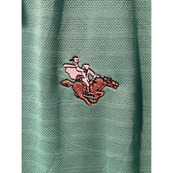 Sleepy Hollow Country Club Under Armour Golf Polo Shirt Men's XL Green Stripe