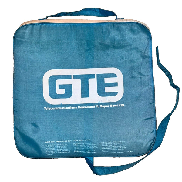 Super Bowl XXI Giants vs Broncos Seat Cushion Rose Bowl Pasadena Jan. 25, 1987