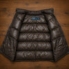 Polo Ralph Lauren Hooded Down Puffer Vest Brown Quilted Vintage Men's Medium