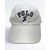 Polo Ralph Lauren P-Wing Foot White Adjustable Hat Leather Strap EUC Rare
