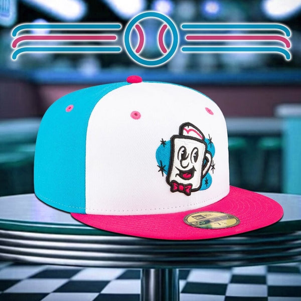 Somerset Patriots Jersey Diners New Era 59FIFTY Fitted Hat 7 1/2 MiLB NWT Rare