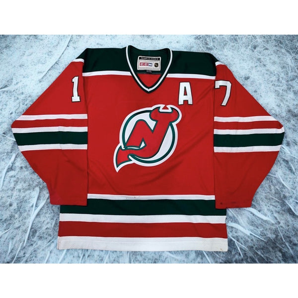 New Jersey Devils Ilya Kovalchuk #17 CCM NHL Jersey 2XL Red Green Retro
