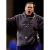 New England Patriots Hoodie M Gray Bill Belichick Y2K Pullover Equipment Reebok