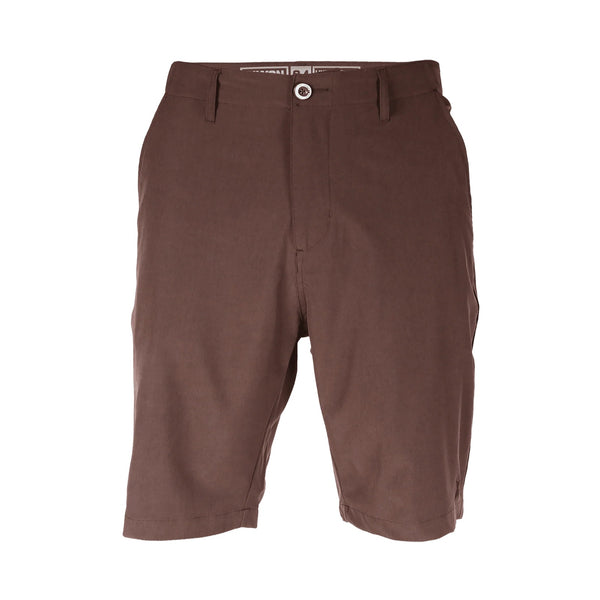 Dixxon Hybrid Shorts Mens 38 Brown Poly Spandex Lightweight Wicking NWOT 10"