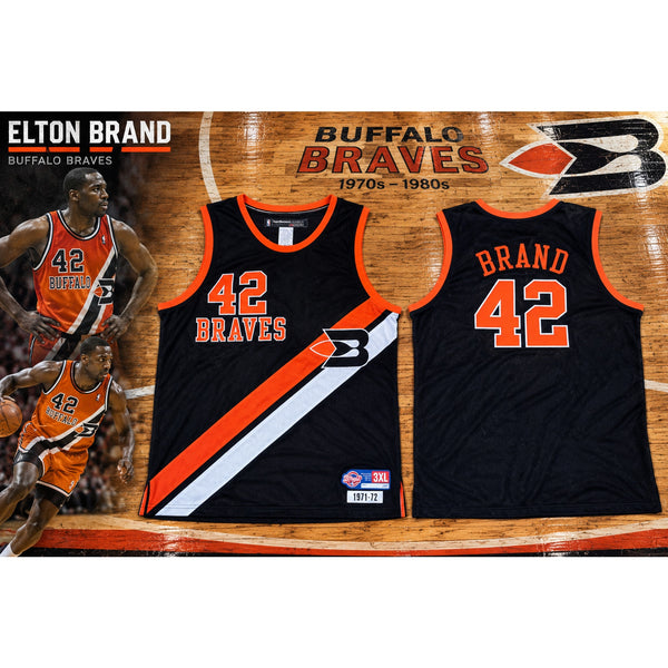 Buffalo Braves Elton Brand Reebok D'Funkd 1971-72 Terry Cloth Jersey 3XL NBA